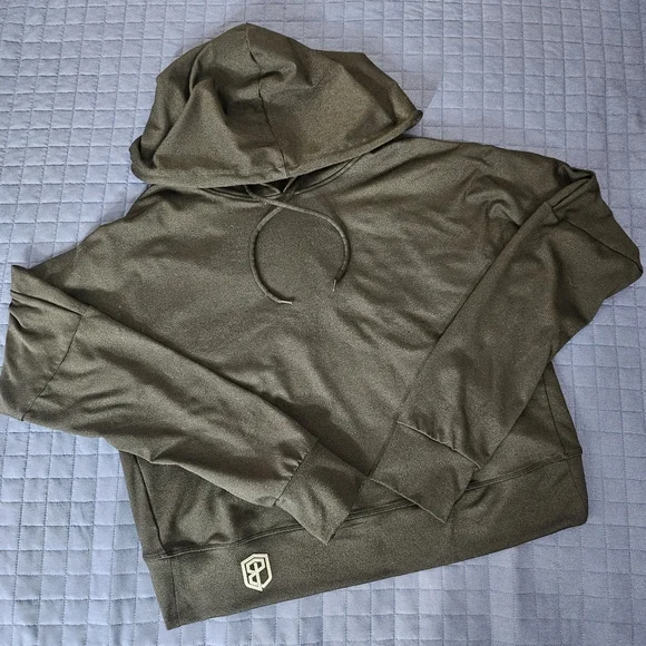 Born Primitive Crossfit Cropped Tulip Back Crisscross Sweatshirt Black Size Lg - Picture 4 of 7